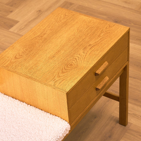 Swedish hall bench in oak