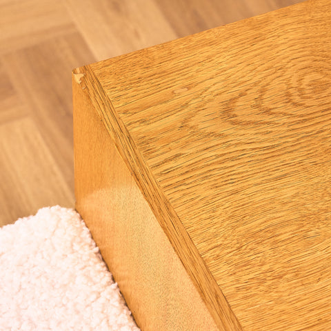Swedish hall bench in oak