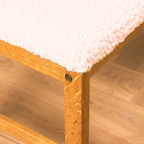 Swedish hall bench in oak