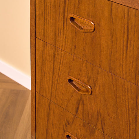 Swedish secretary with pull-out in teak by Egon Ostergaard for SMI