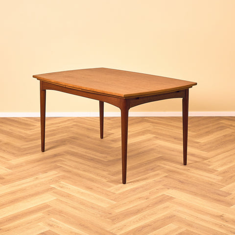 Danish rectangular dining table in teak by Uldum møbelfabrik