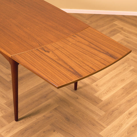 Danish rectangular dining table in teak by Uldum møbelfabrik