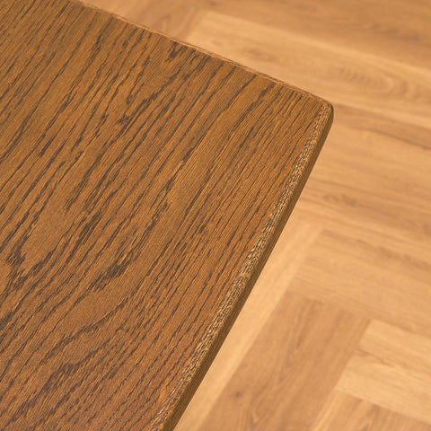 Danish dining table in stained oak