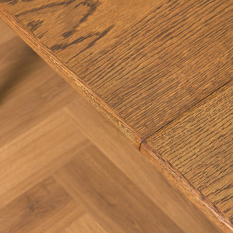 Danish dining table in stained oak