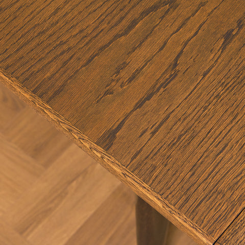 Danish dining table in stained oak