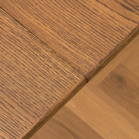 Danish dining table in stained oak