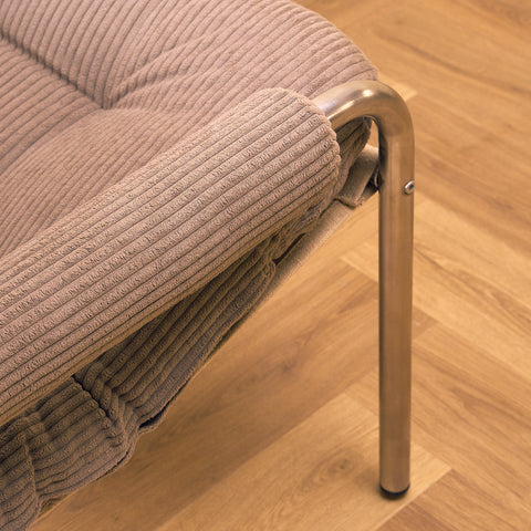 Swedish chrome armchair in chrome, possibly by IKEA
