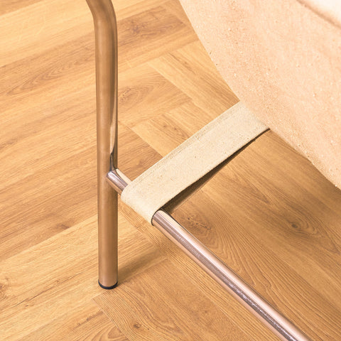 Swedish chrome armchair in chrome, possibly by IKEA
