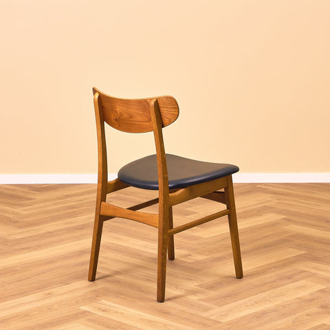 Danish dining chairs in teak & oak