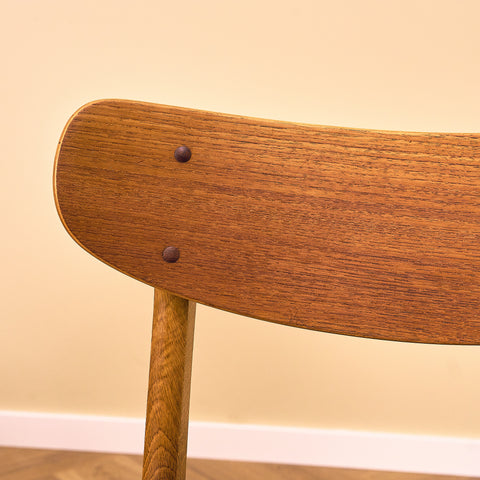 Danish dining chairs in teak & oak