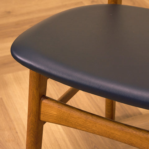 Danish dining chairs in teak & oak