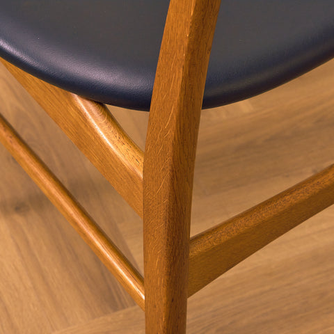 Danish dining chairs in teak & oak