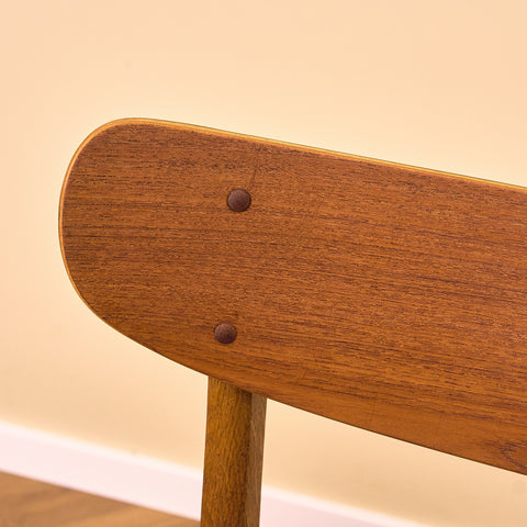 Danish dining chairs in teak & oak
