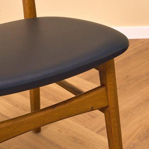 Danish dining chairs in teak & oak