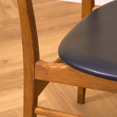 Danish dining chairs in teak & oak