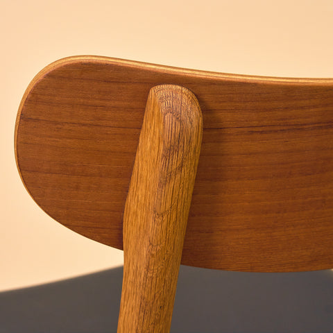 Danish dining chairs in teak & oak