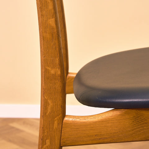 Danish dining chairs in teak & oak