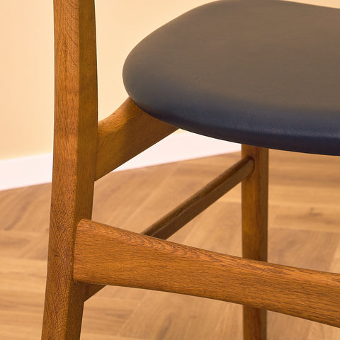 Danish dining chairs in teak & oak