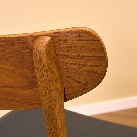 Danish dining chairs in teak & oak