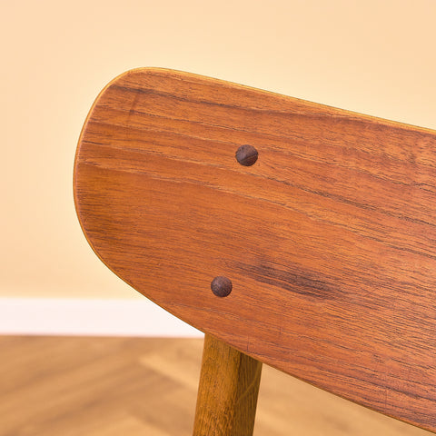 Danish dining chairs in teak & oak