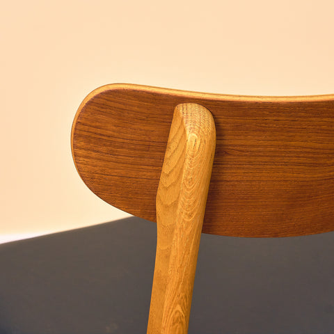Danish dining chairs in teak & oak