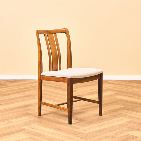 Swedish dining chairs in walnut by AB Linde Nilsson, Lammhult