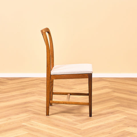 Swedish dining chairs in walnut by AB Linde Nilsson, Lammhult