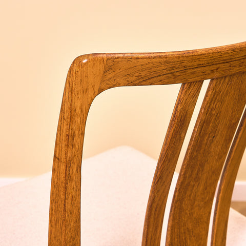 Swedish dining chairs in walnut by AB Linde Nilsson, Lammhult