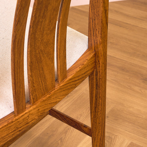 Swedish dining chairs in walnut by AB Linde Nilsson, Lammhult