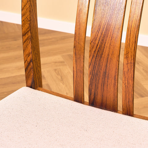 Swedish dining chairs in walnut by AB Linde Nilsson, Lammhult