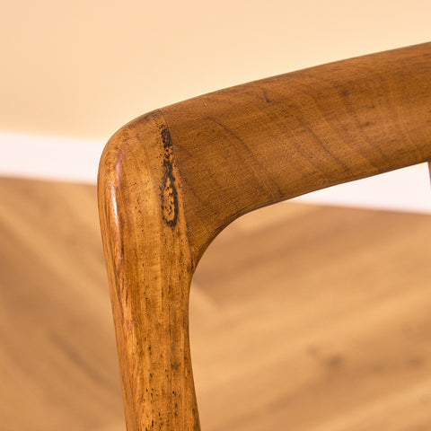 Swedish dining chairs in walnut by AB Linde Nilsson, Lammhult