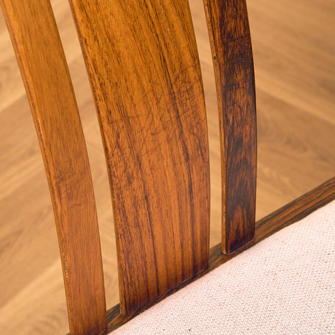 Swedish dining chairs in walnut by AB Linde Nilsson, Lammhult