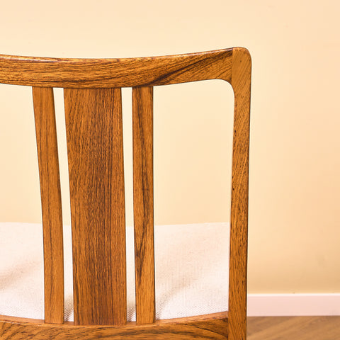 Swedish dining chairs in walnut by AB Linde Nilsson, Lammhult