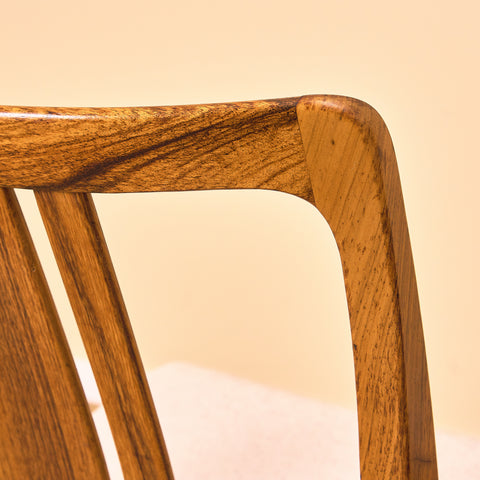 Swedish dining chairs in walnut by AB Linde Nilsson, Lammhult