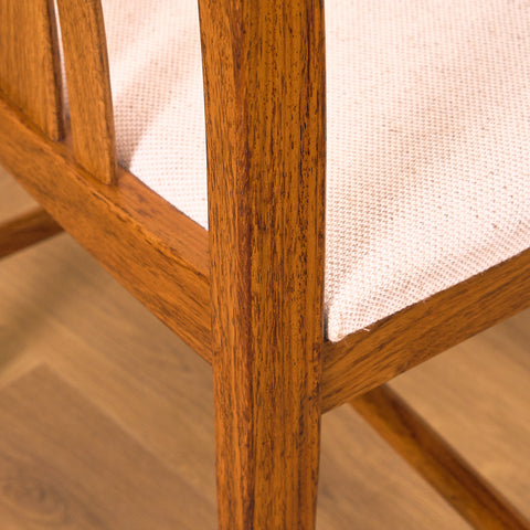 Swedish dining chairs in walnut by AB Linde Nilsson, Lammhult