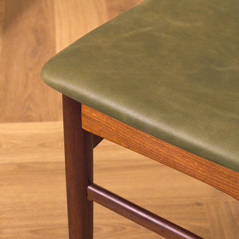 Danish dining chairs in teak and walnut by EW Bach for AS Skovby Møbelfabrik