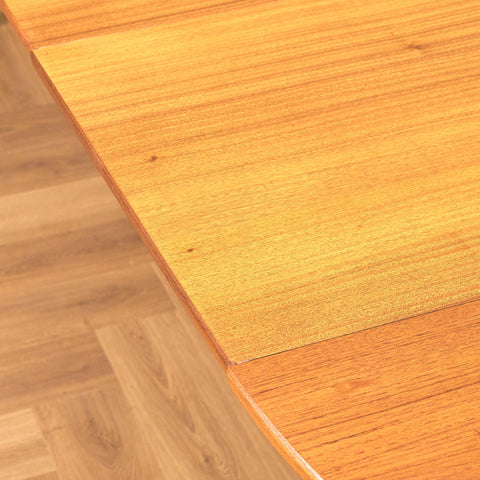 Danish round dining table in teak