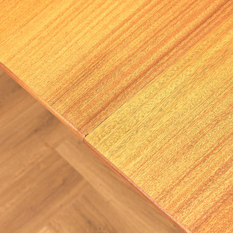 Danish round dining table in teak