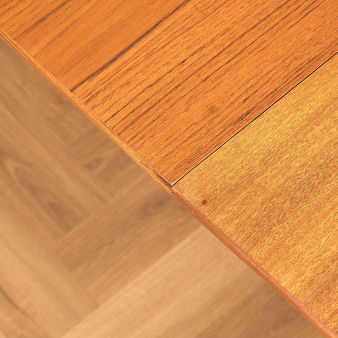 Danish round dining table in teak