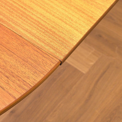 Danish round dining table in teak