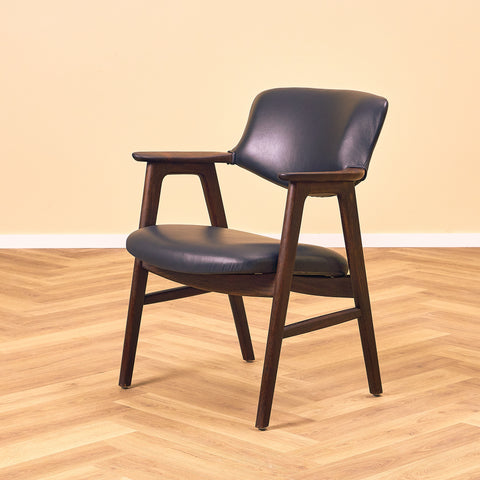 Danish dining armchairs in Santos rosewood by Erik Kirkegaard for Høng Stolefabrik