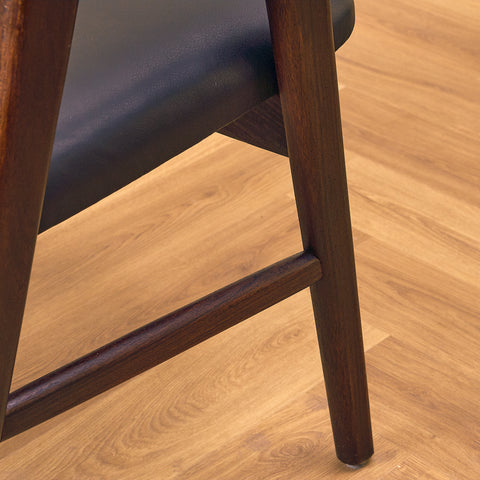 Danish dining armchairs in Santos rosewood by Erik Kirkegaard for Høng Stolefabrik