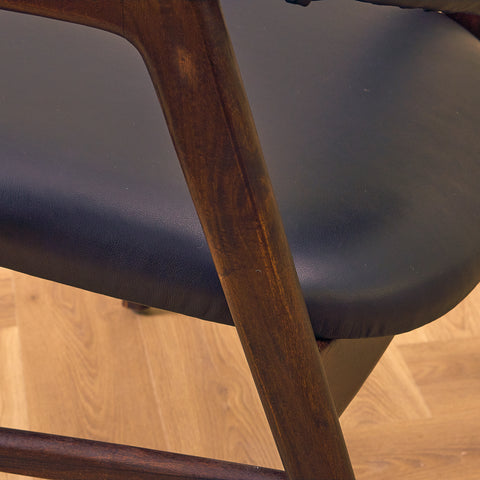 Danish dining armchairs in Santos rosewood by Erik Kirkegaard for Høng Stolefabrik