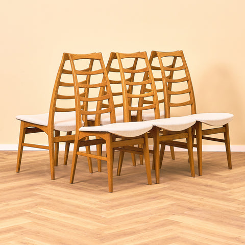 Swedish dining chairs in oak