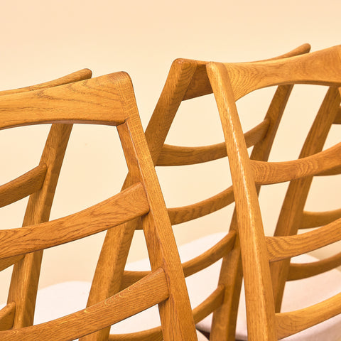 Swedish dining chairs in oak