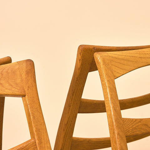Swedish dining chairs in oak