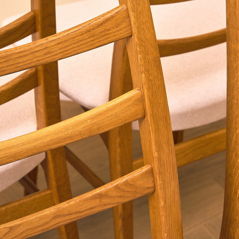 Swedish dining chairs in oak