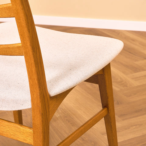 Swedish dining chairs in oak