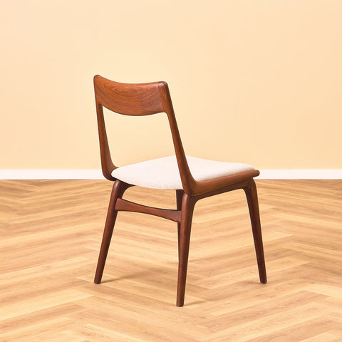 Danish set of 6 dining chairs "Boomerang" in solid teak by Alfred Christensen for Slagelse Møbelværk