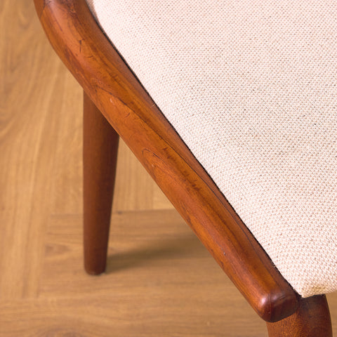 Danish set of 6 dining chairs "Boomerang" in solid teak by Alfred Christensen for Slagelse Møbelværk